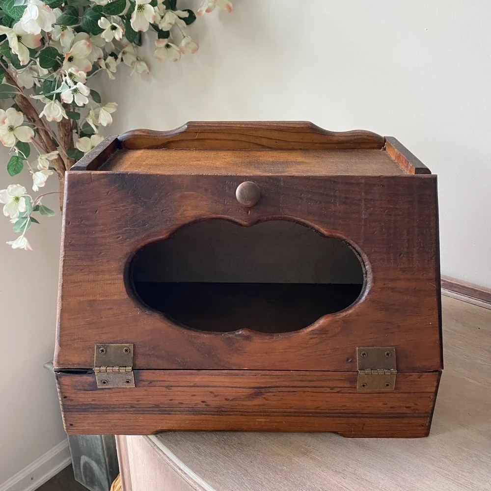 Vintage Farmhouse Bread Box 10